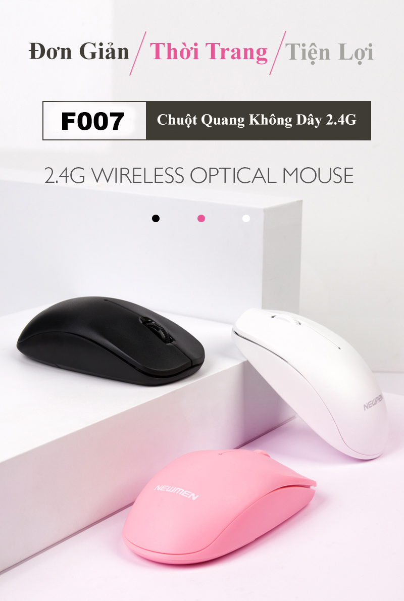 Mouse Newmen Wireless F007 chính hãng, giá tốt tại Sơn Đạt.,JSC