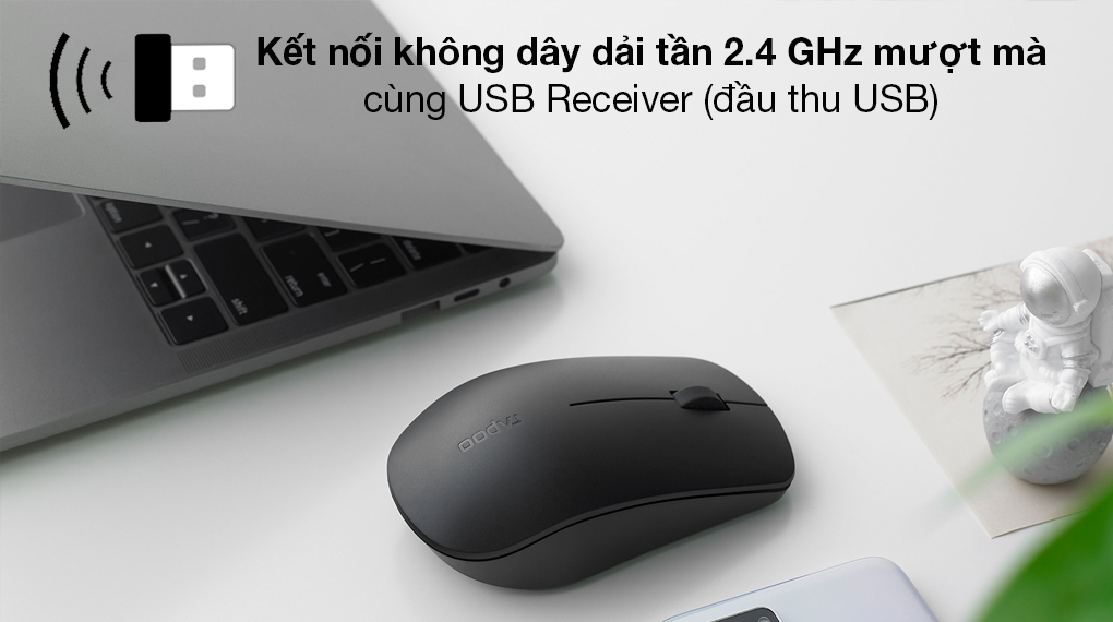 Mouse Rapoo M300SILENT-BL uy tín, giá tốt tại Hải Phòng