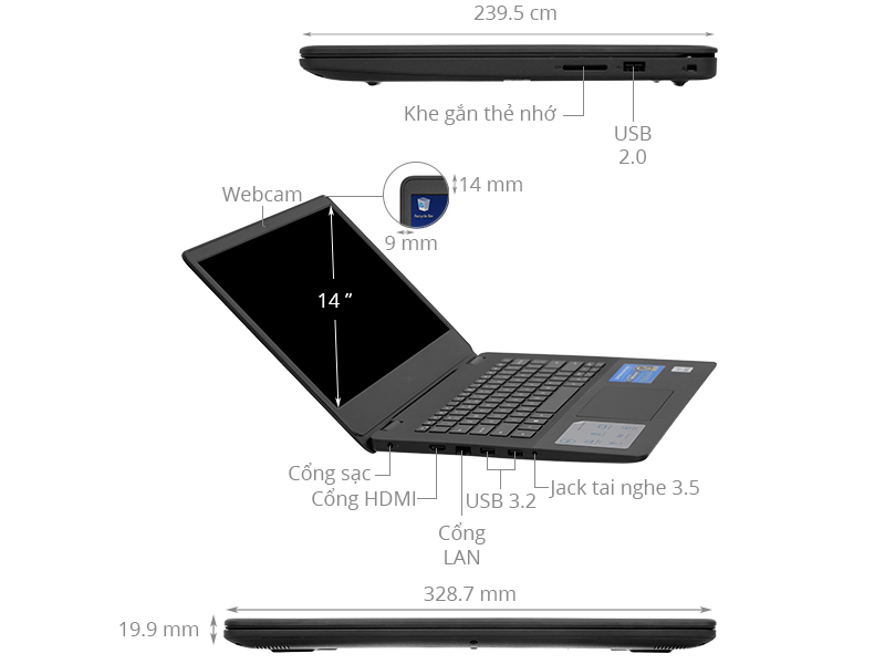 Sơn Đạt.,JSC phân phối Dell Vostro V3400 giá tốt, uy tín Hải Phòng