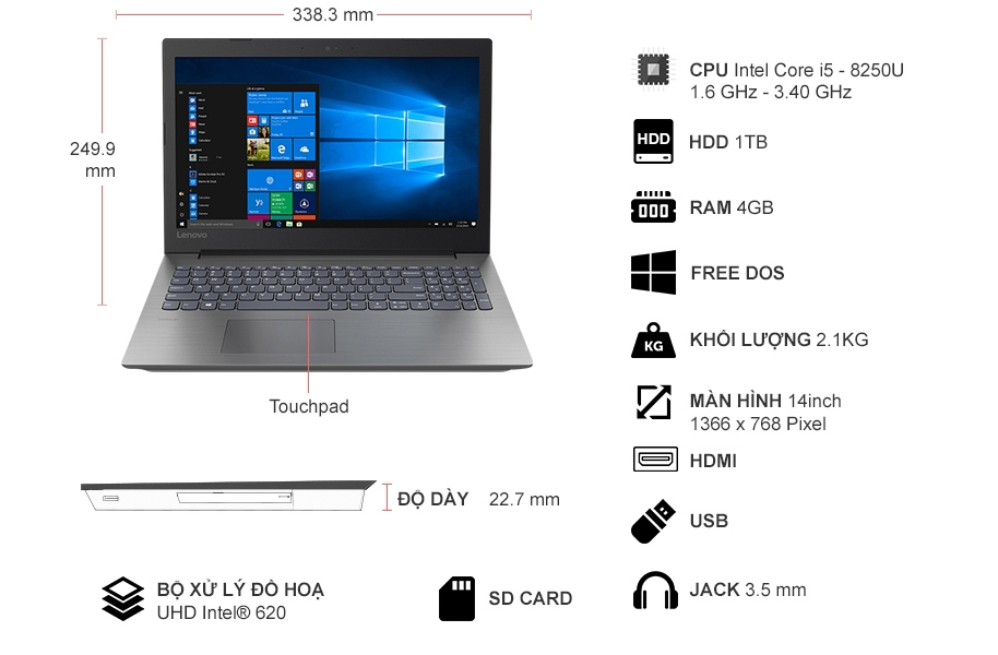 Notebook SE Lenovo 330-14 uy tín, chất lượng tại Hải Phòng