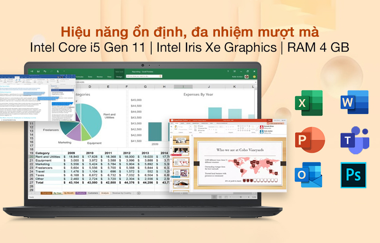 Dell Inspiron 15 3511 chất lượng, giá tốt tại Hải Phòng