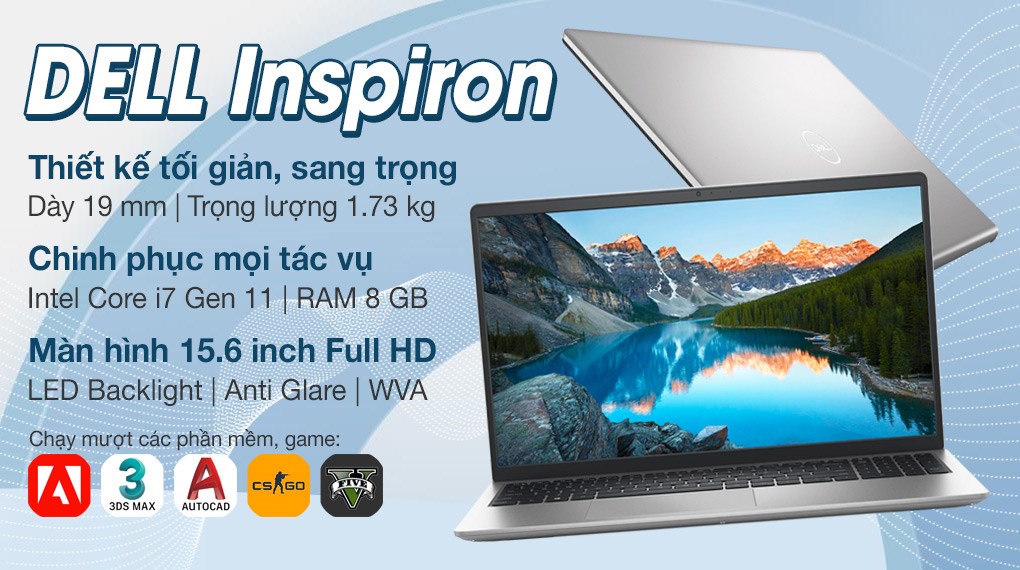 Dell Inspiron 3511 70270652 chính hãng, giá tốt chỉ có tại Sơn Đạt.,JSC