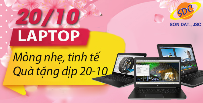 Laptop có thiết kế mỏng nhẹ, tinh tế là quà tặng ý nghĩa cho chị em trong dịp 20-10