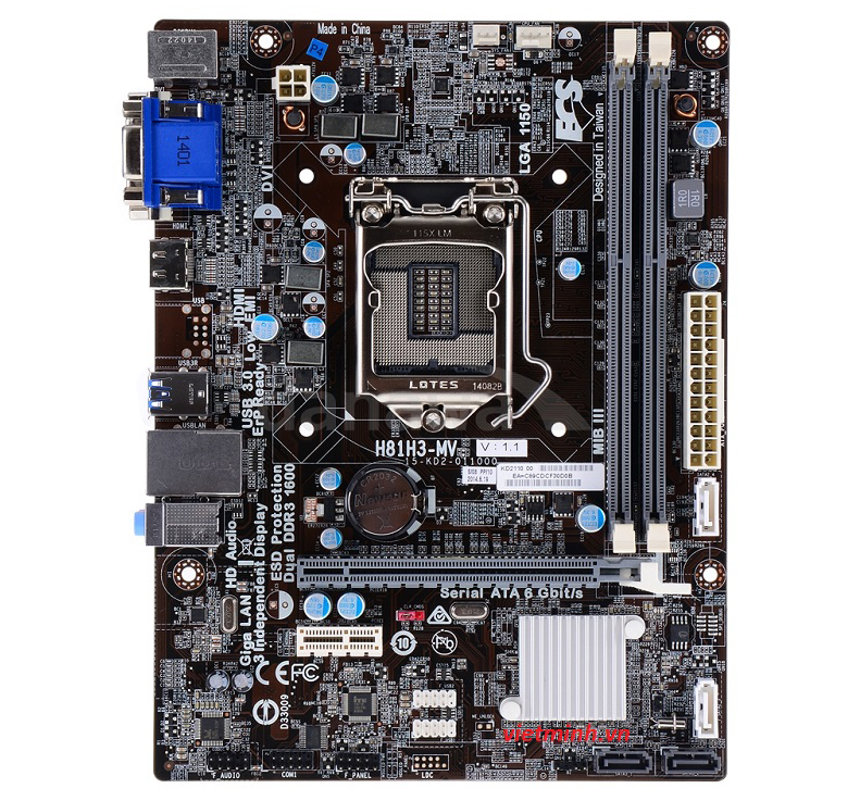 Mainboard PC H81 ECS chính hãng, giá tốt tại Sơn Đạt.,JSC