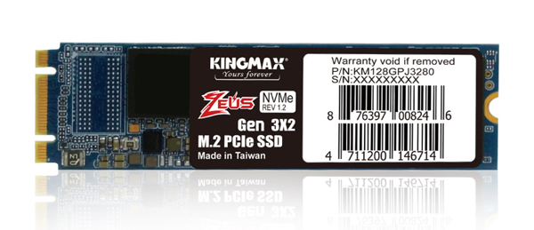 SSD M2 PCIe Kingmax 128GB NVMe chính hãng, giá rẻ tại Hải Phòng