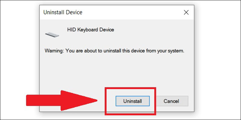 Nhấn chọn Uninstall để xác nhận