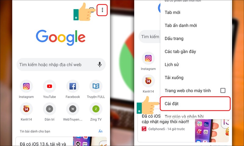 Cách tắt thông báo Google Chrome trên điện thoại