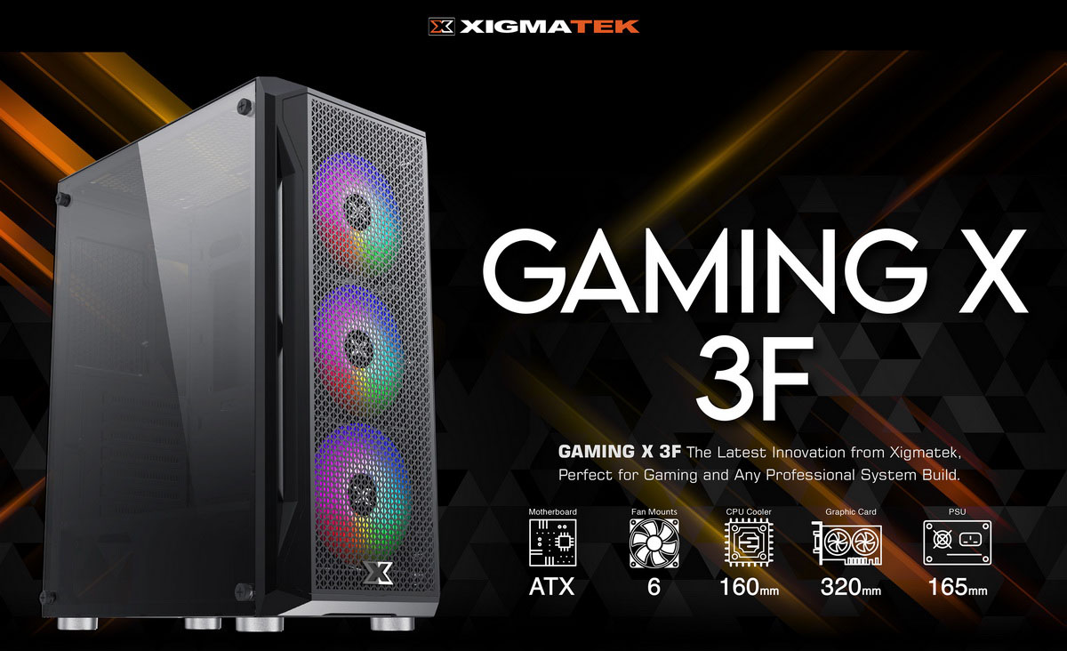 Case Xigmatek GAMING X 3F EN49899 là vỏ case PC có thiết kế hiện đại, kiểu dáng chắc chắn