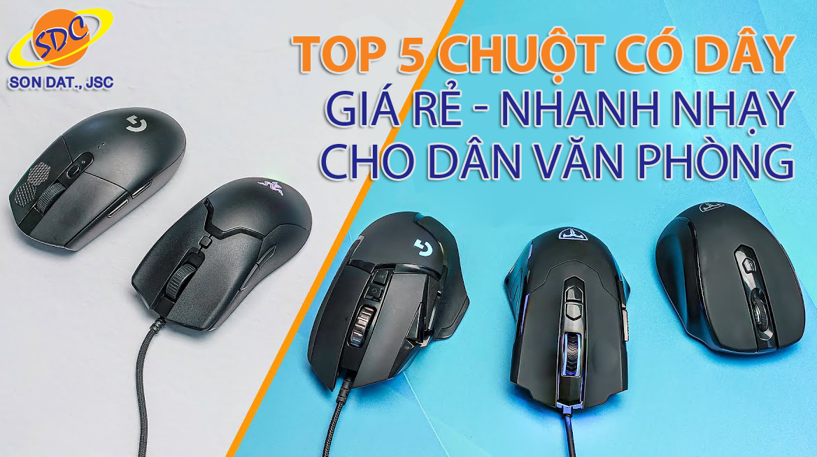 TOP 5 con chuột có dây giá rẻ, nhanh nhạy cho dân văn phòng 2023