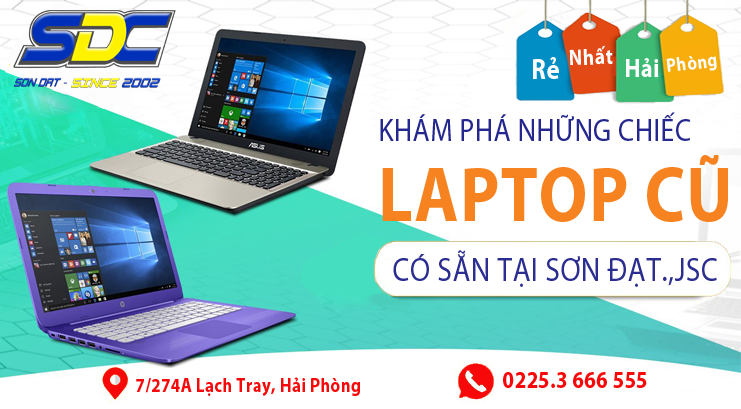 Top laptop cũ mạnh mẽ, chất lượng chỉ có tại Sơn Đạt.,JSC