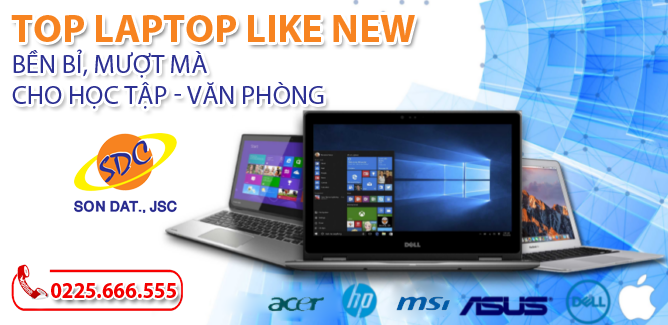 Top laptop like new bền bỉ, mượt mà các tác vụ học tập- văn phòng