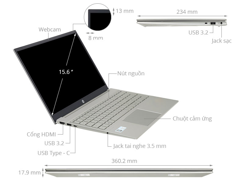 Notebook HP Pavilion 15 eg2035TX