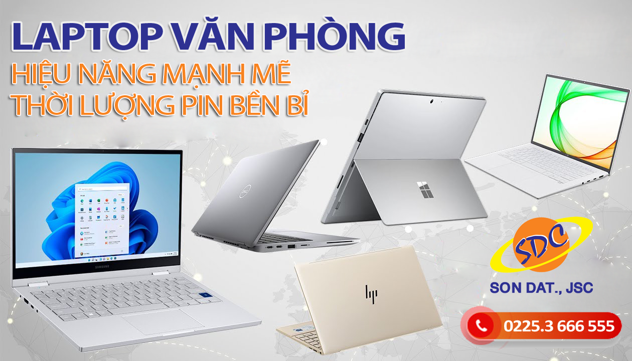 Khám phá những mẫu laptop văn phòng với hiệu suất cao và pin bền bỉ