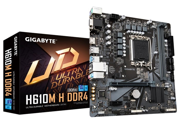 Mainboard Gigabyte H610M-H DDR4 được tích hợp nhiều cổng kết nối tiện lợi