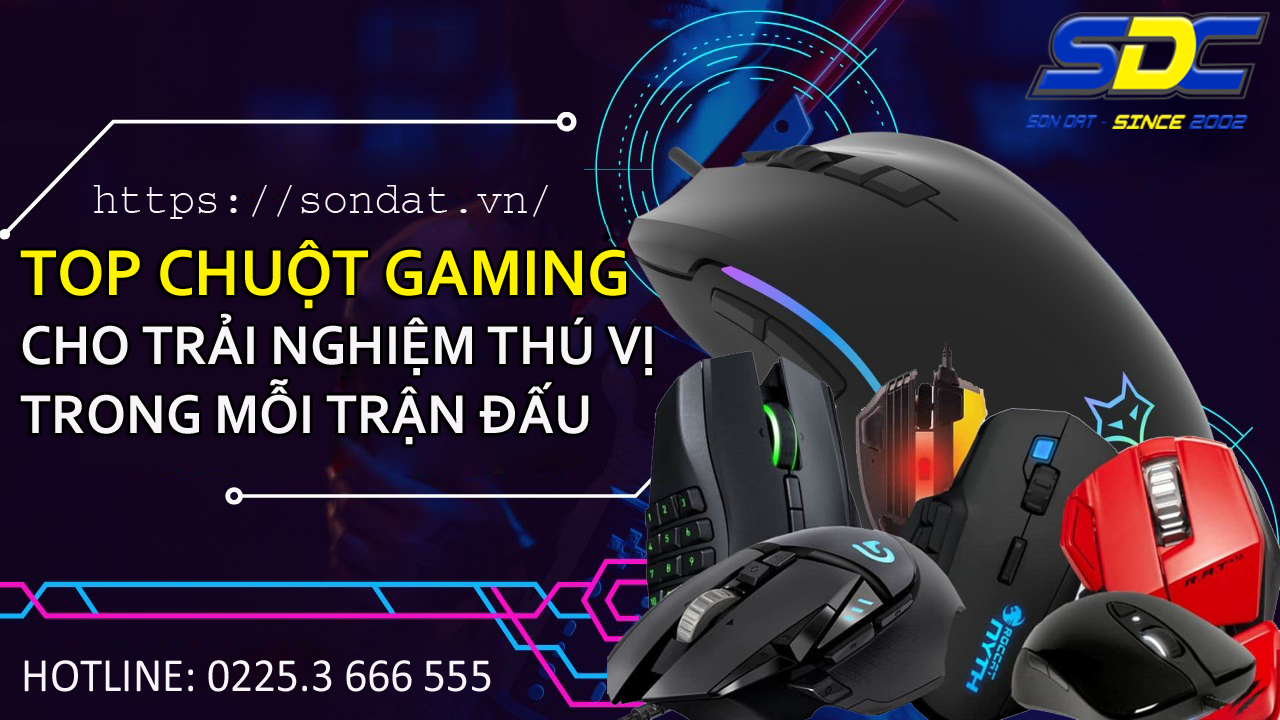 Top những con chuột cho bạn trải nghiệm thú vị nhất trong mỗi trận game