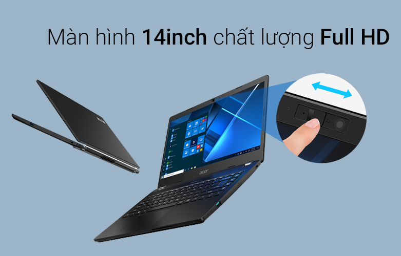 Màn hình laptop Acer 14 inch chất lượng Full HD - Webcam có nắp trượt