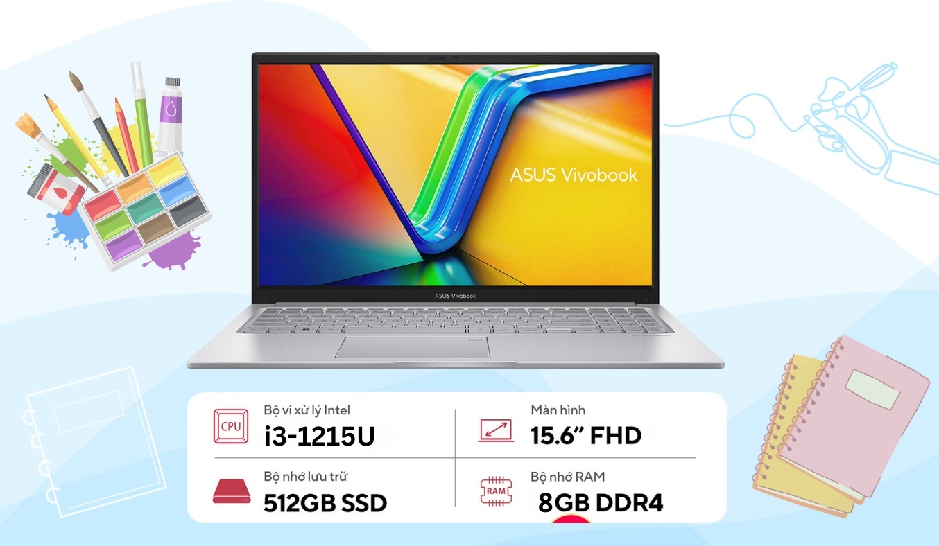 ASUS X1504Z X1504ZA-NJ582W đạt hiệu suất ấn tượng