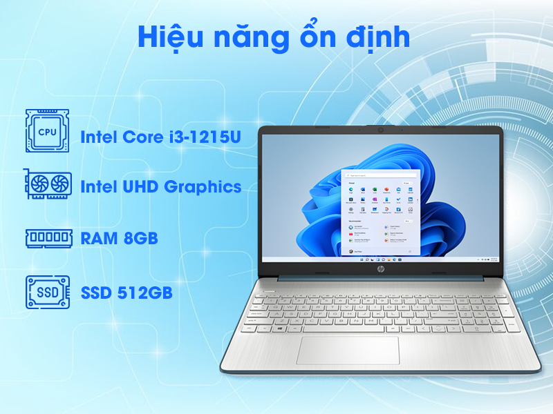 HP 15S FQ5228TU- 8U240PA là một chiếc laptop dành cho những người dùng cần một thiết bị di động đáng tin cậy