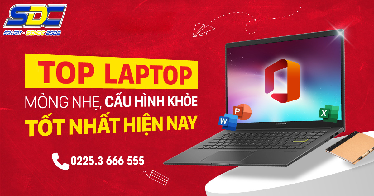 TOP5 laptop mỏng nhẹ nhưng cấu hình cực bền bỉ, đáng mua nhất 2024