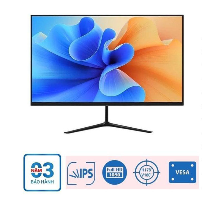 Monitor Ipro MF2403V với kiểu dáng mỏng để tối đa hóa không gian máy tính để bàn