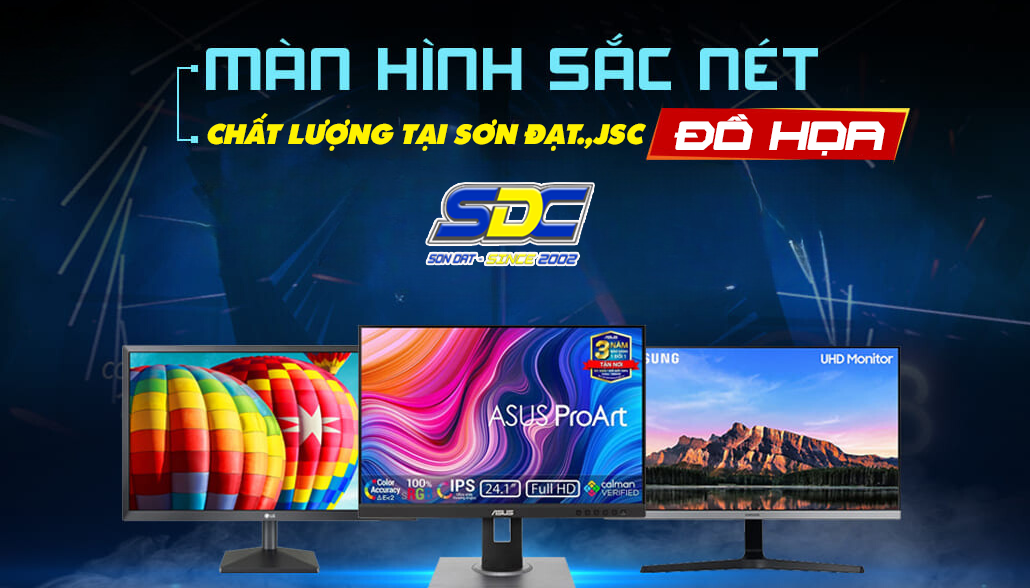 TOP 5 màn hình đồ họa tốt nhất hiện nay | Sơn Đạt .,JSC