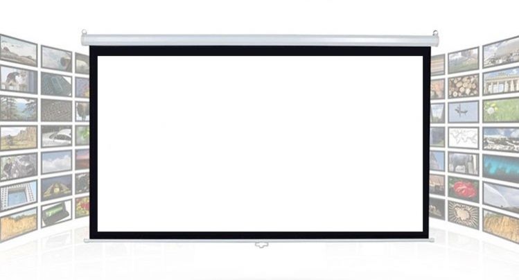 Màn chiếu treo 60" x 60" là chìa khóa cho các bài thuyết trình video chuyên nghiệp