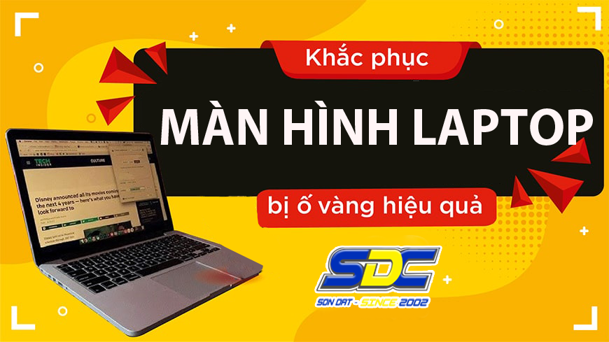  Nguyên nhân và cách khắc phục màn hình laptop bị ố vàng hiệu quả 