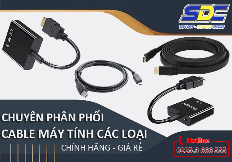 Sơn Đạt.,JSC chuyên phân phối cable máy tính các loại chính hãng, giá rẻ