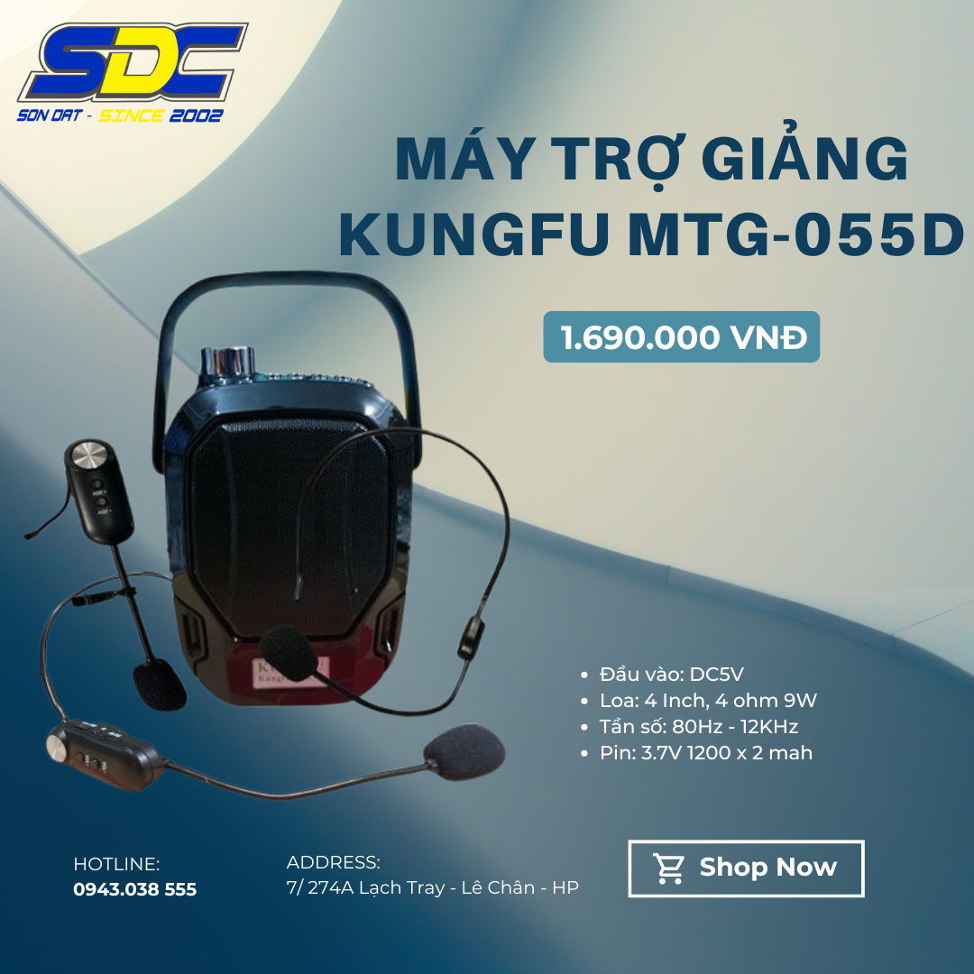 Máy trợ giảng Kungfu MTG-055D