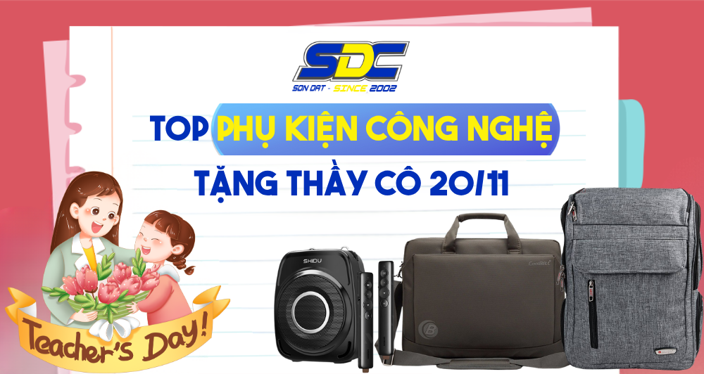 Top Phụ Kiện Công Nghệ Tặng Thầy Cô 20/11 – Nhỏ Gọn, Tinh Tế, Dễ Dùng