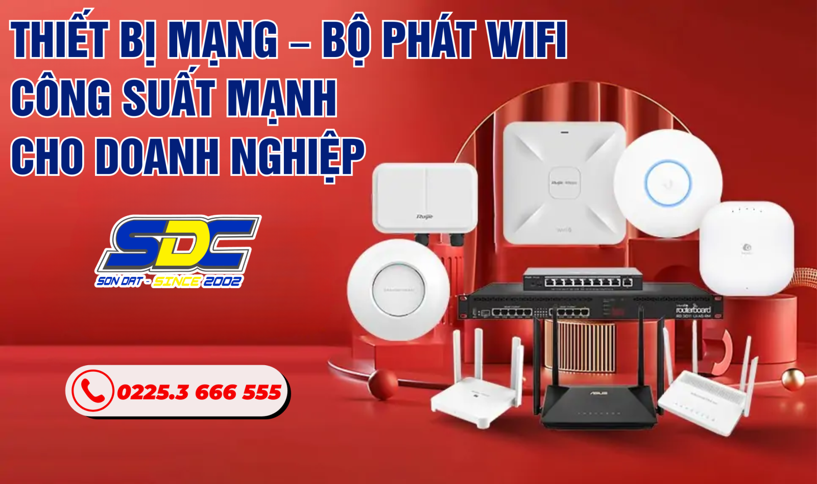 Thiết Bị Mạng – Bộ Phát Wifi Công Suất Mạnh Cho Doanh Nghiệp