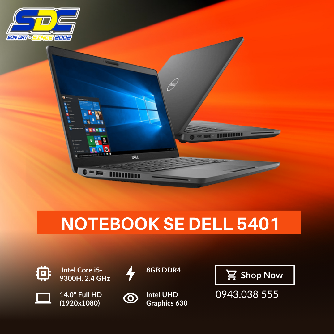 Notebook Se Dell 5401 là một trong những dòng máy tính xách tay hàng đầu của Dell