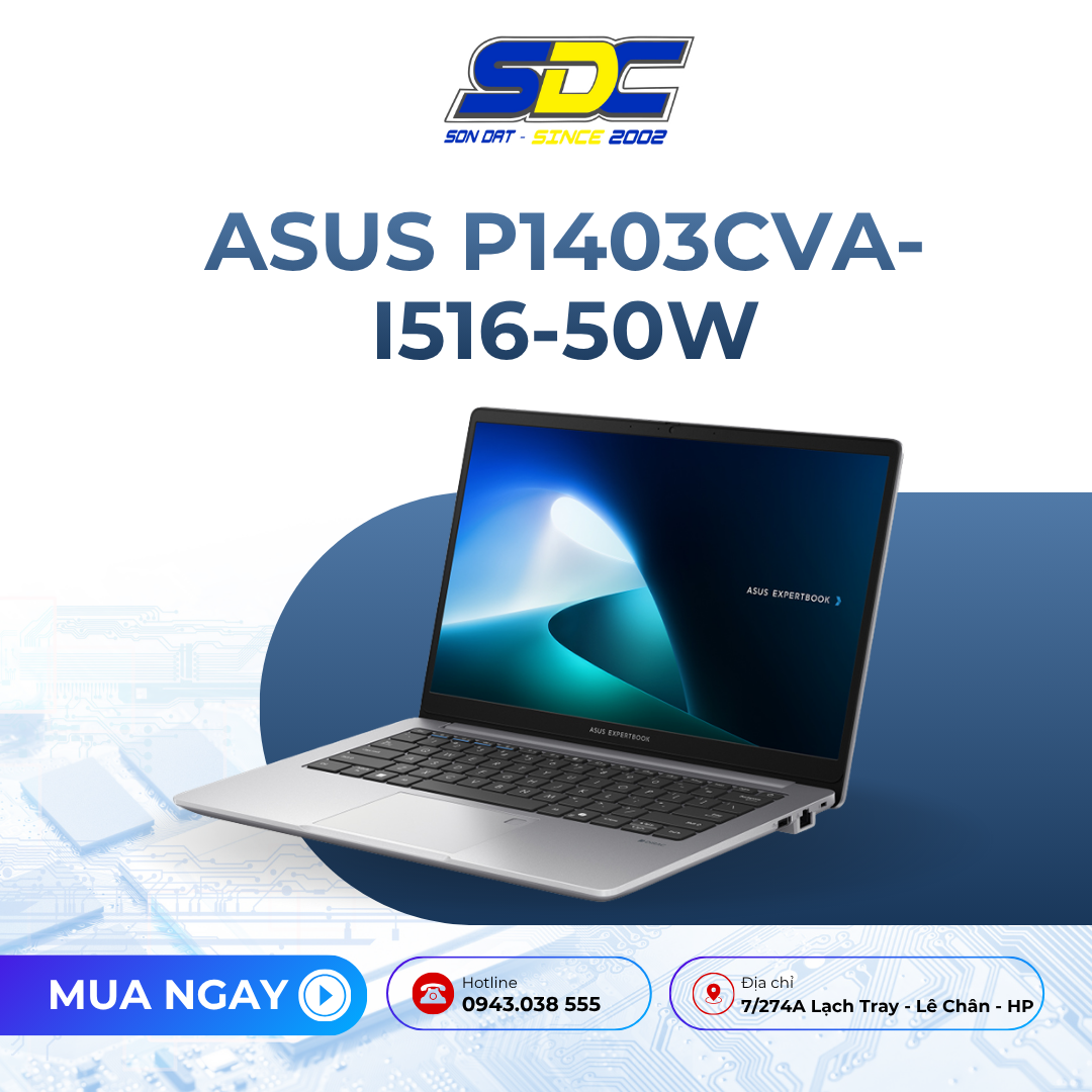 Notebook P1403CVA-i516-50W là một chiếc laptop văn phòng hiện đại, được thiết kế để đáp ứng nhu cầu làm việc, học tập