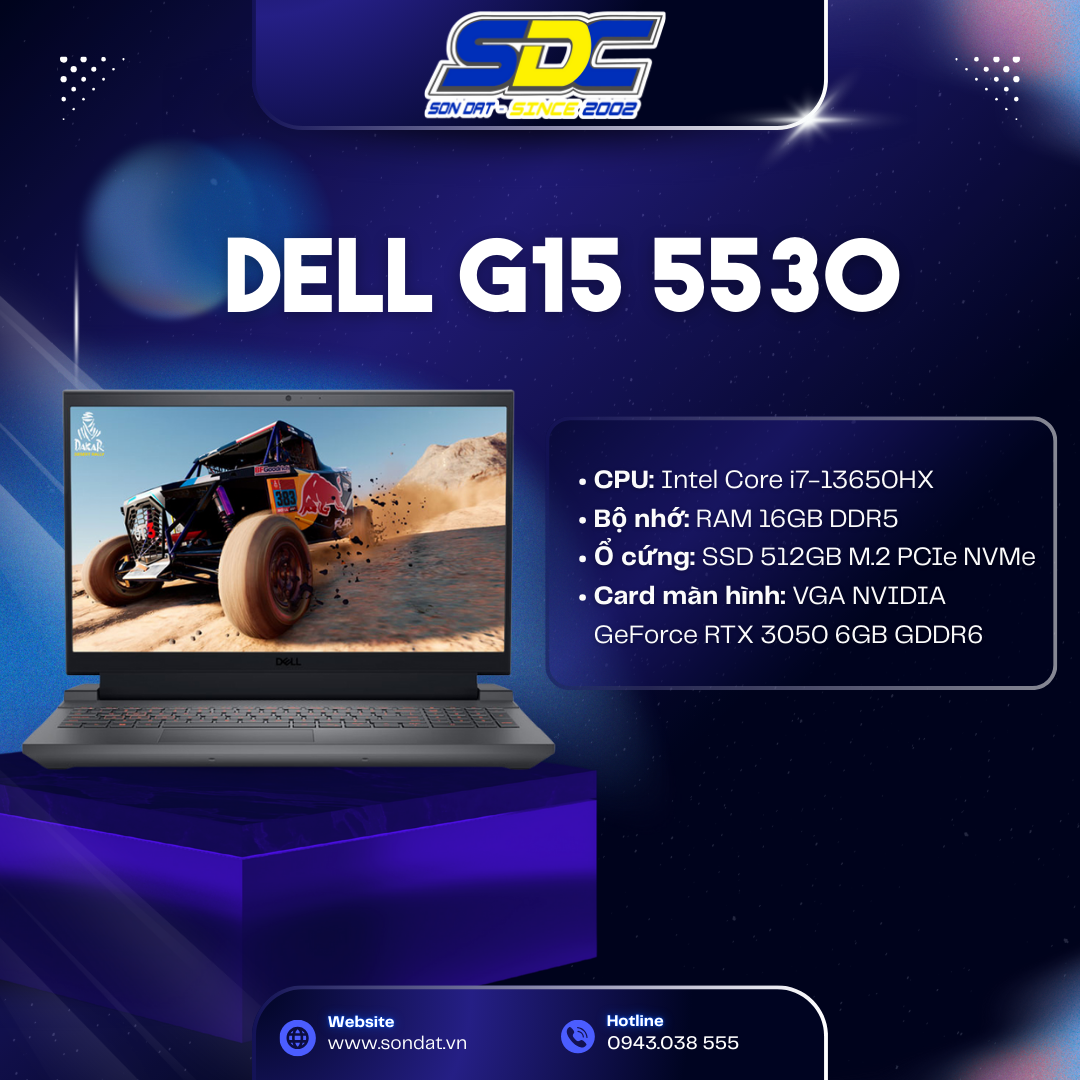 Dell G15 5530 - Một chiếc laptop chơi game mạnh mẽ và phong cách