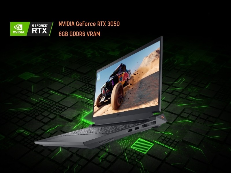 Dell G15 5530 đi kèm với 16 GB RAM DDR5 4800 MHz và hỗ trợ 2 khe cắm RAM