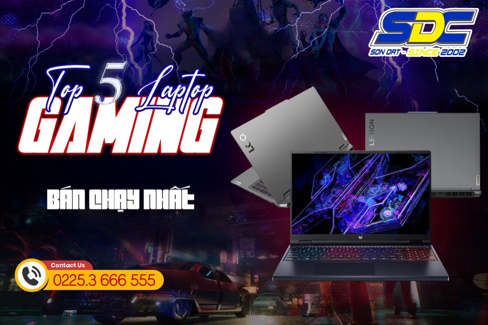  Laptop cho gamer mạnh mẽ, bền bỉ, giá tốt nhất tại Sơn Đạt.,JSC