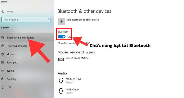 Cách bật Bluetooth trên máy tính bàn