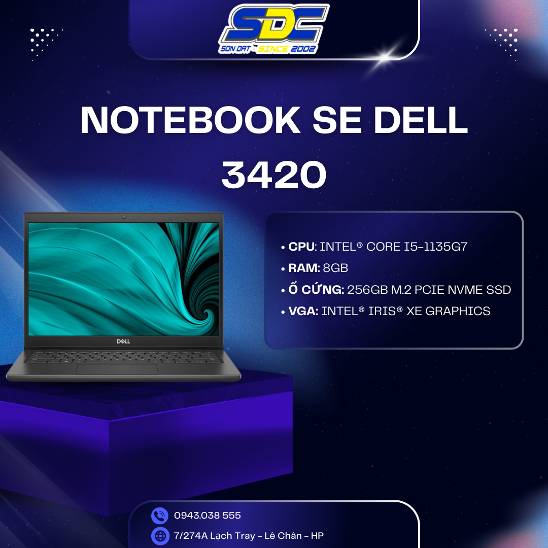  Laptop Dell Latitude 3420 là một sản phẩm laptop doanh nghiệp, đáng để đầu tư cho thành công của người dùng