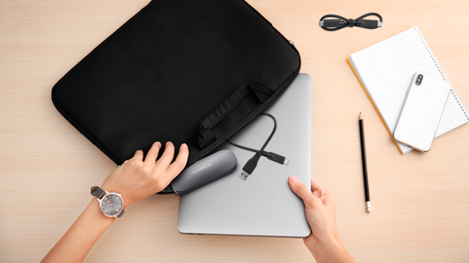 SSD Kioxia Exceria Plus Portable mang tới tốc độ ghi 1.000MB/giây cùng tốc độ đọc lên tới 1/050MB/giây