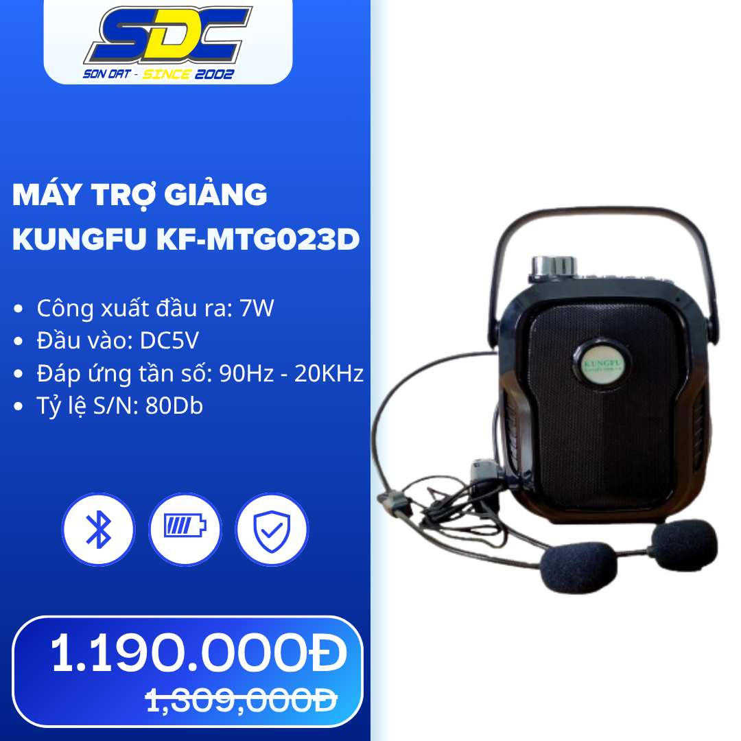 Máy trợ giảng Kungfu KF-MTG023D có thiết kế nhỏ gọn