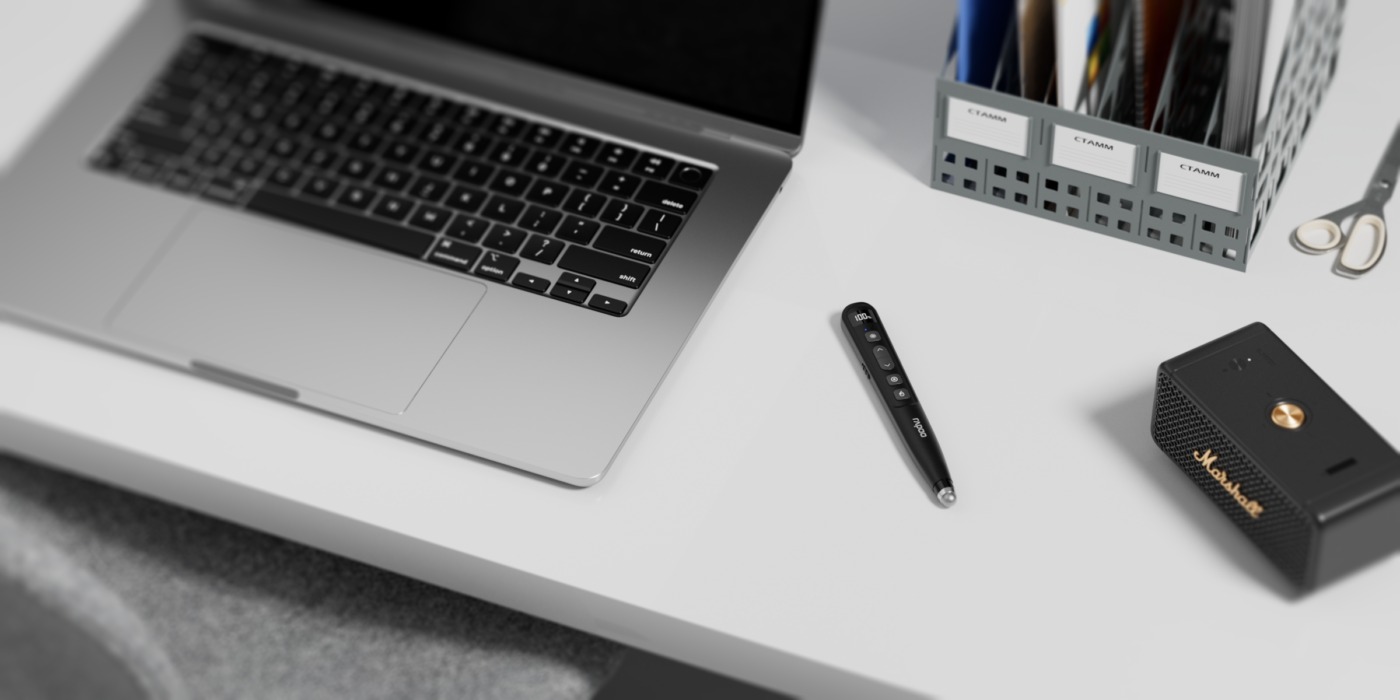 Bút Trình Chiếu Rapoo XR310 không chỉ là bút trình chiếu thông thường mà còn hoạt động như chuột trái