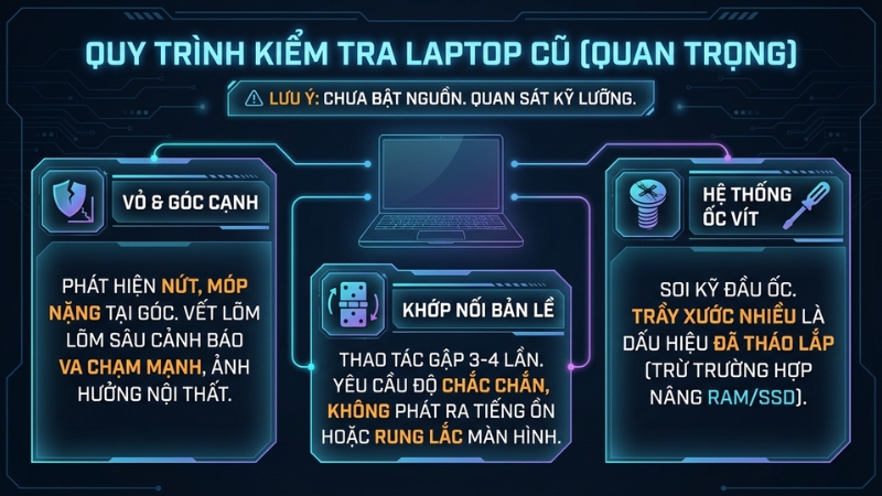 Kiểm tra ngoại hình và khớp nối