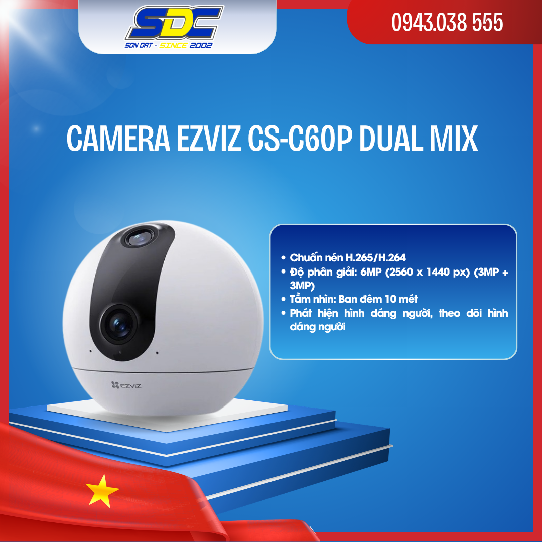 EZVIZ C6N 1080P là phiên bản camera IP Wifi cao cấp hơn của EZVIZ 