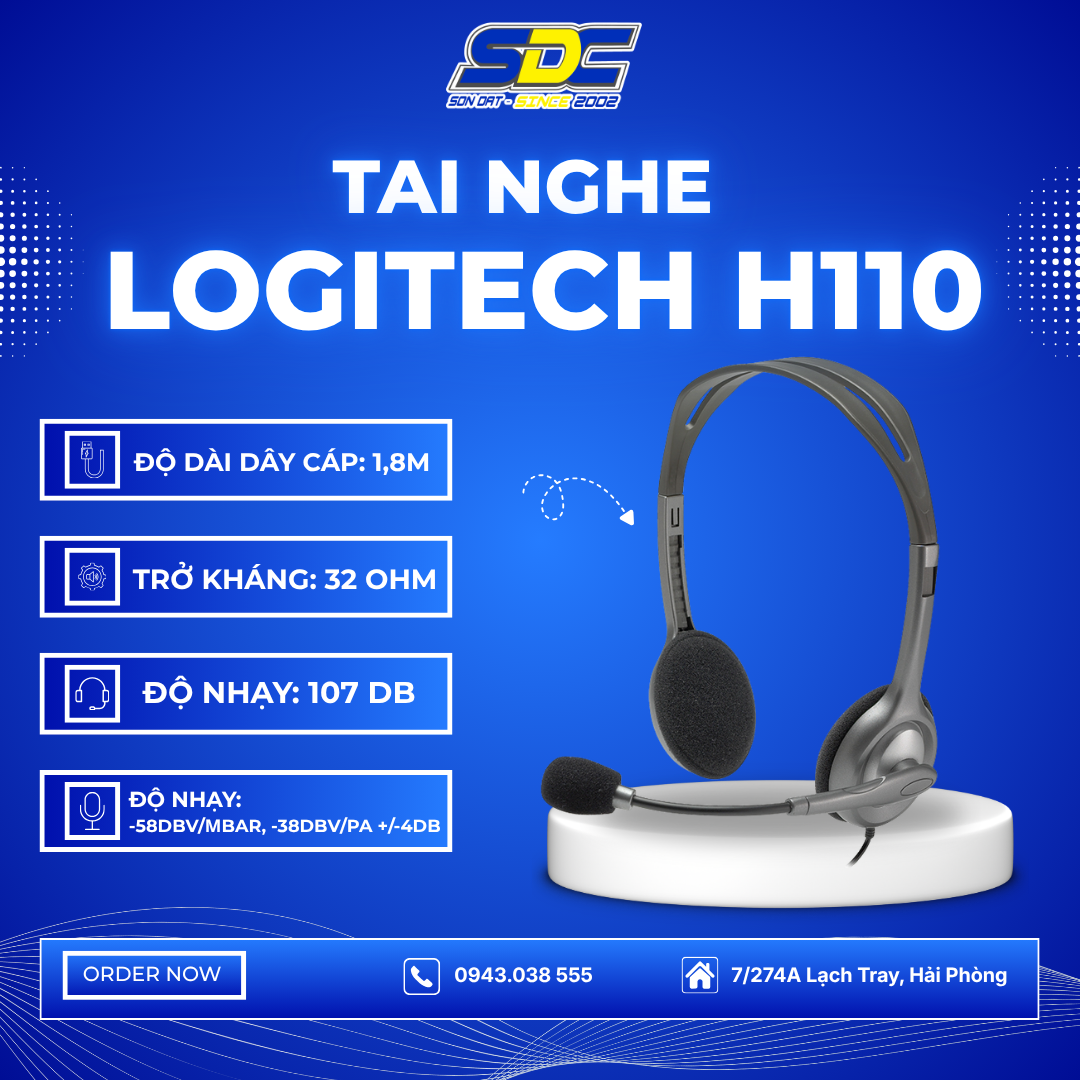 Tai Nghe Logitech H110