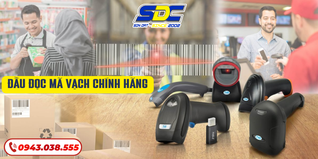 Đầu đọc mã vạch chính hãng - Bán máy quét mã vạch giá rẻ tại Hải Phòng