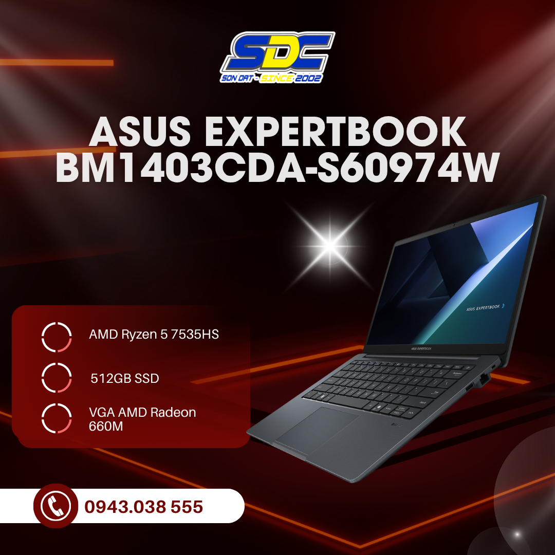 Asus Expertbook P1403CVA-i308-50W là một sản phẩm lý tưởng dành cho những ai đang tìm kiếm một chiếc laptop mạnh mẽ