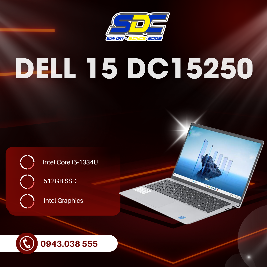 Dell 15 DC15250 là sản phẩm lý tưởng cho học sinh, sinh viên và nhân viên văn phòng