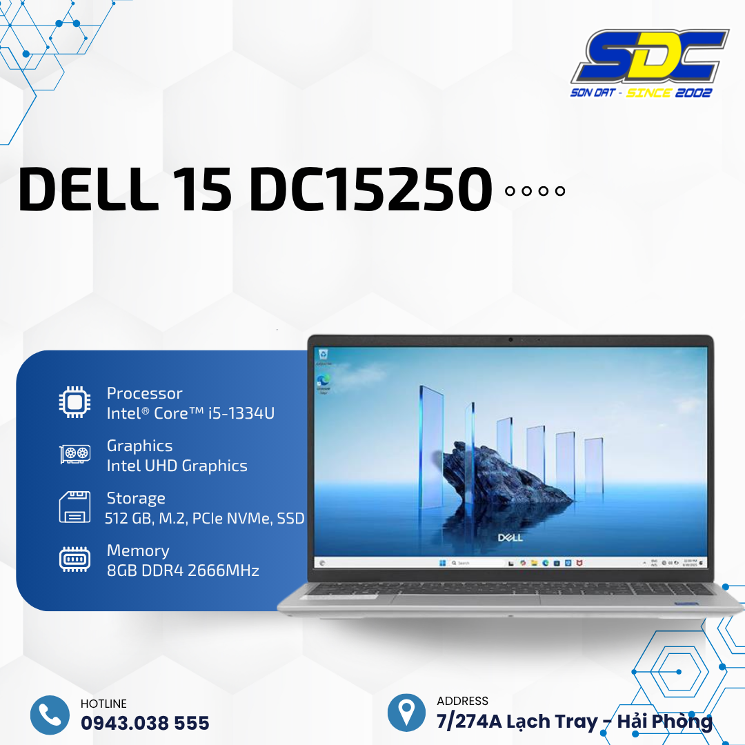Dell 15 DC15250 là sản phẩm lý tưởng cho học sinh, sinh viên và nhân viên văn phòng