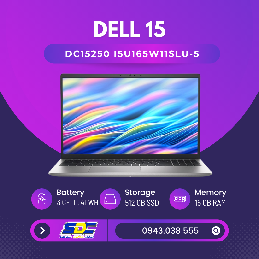 Dell 15 DC15250 i5U165W11SLU-5  là lựa chọn Laptop lý tưởng