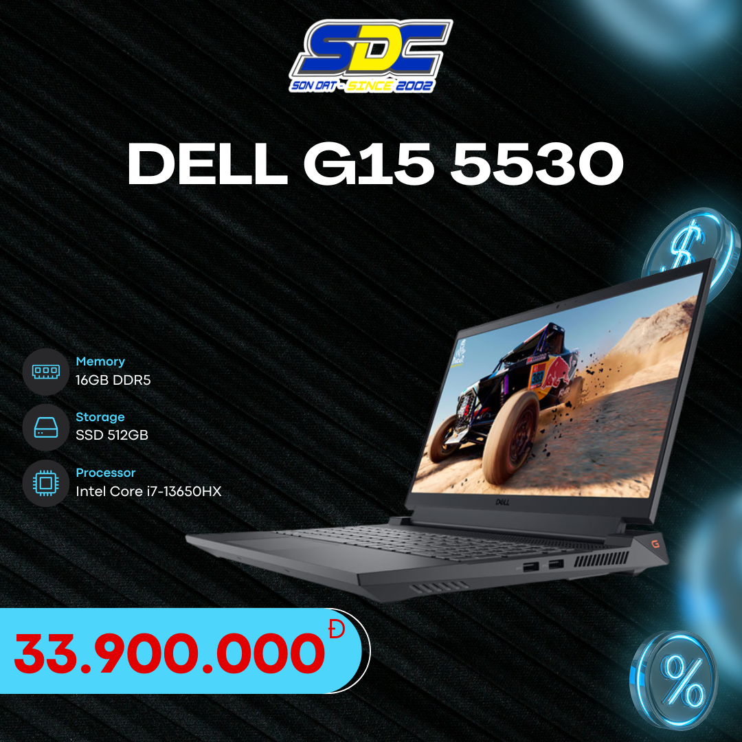 Dell G15 5530 - Một chiếc laptop chơi game mạnh mẽ và phong cách